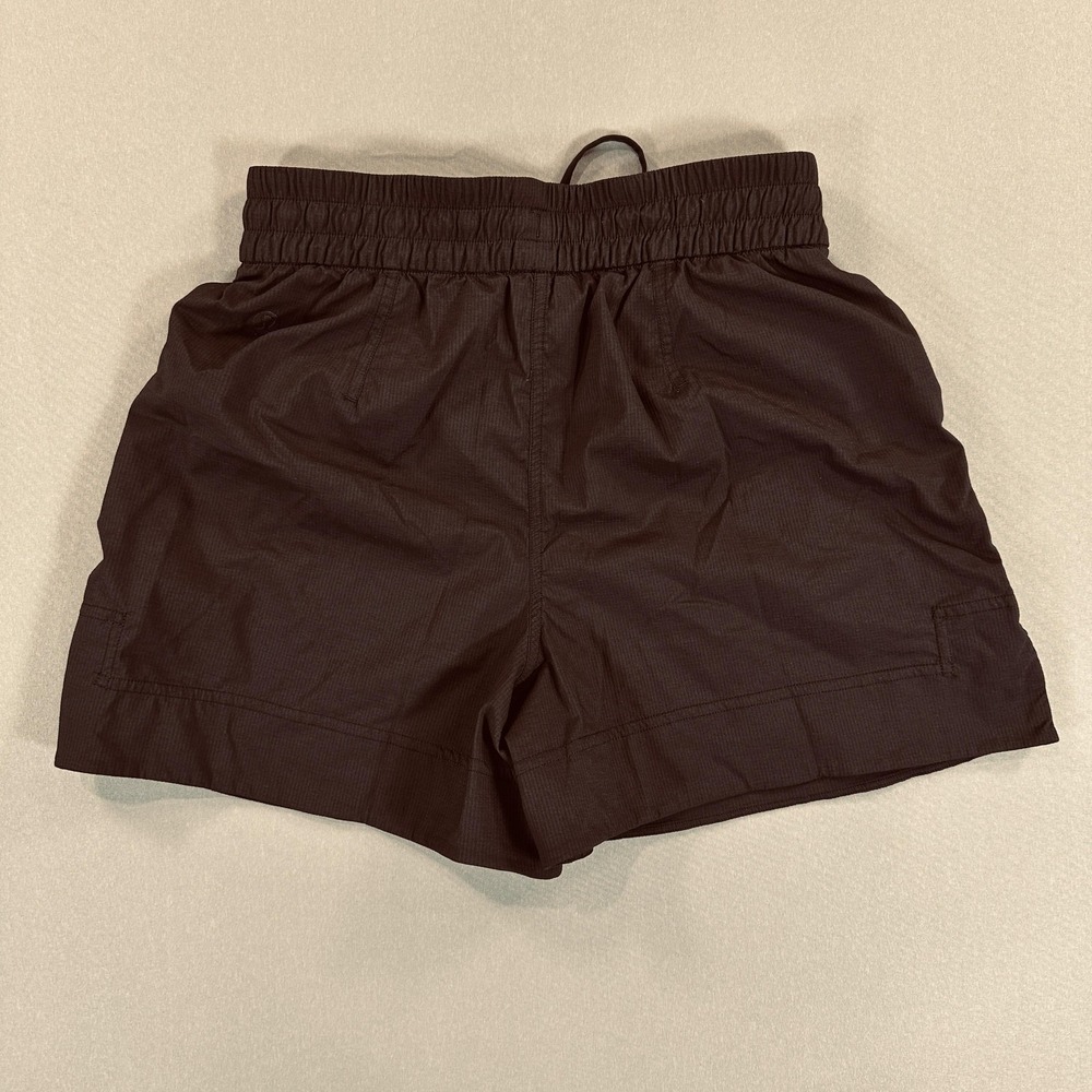 Lululemon Shorts Womens 2 Black Relaxed Fit 3.5 Inseam Drawstring Athletic - Picture 2 of 5